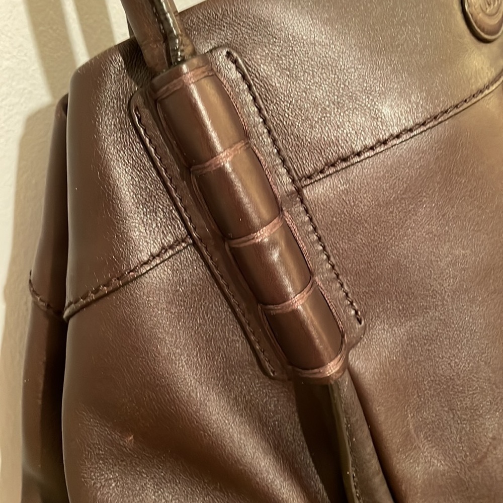 TOD’S - LARGE LEATHER SATCHEL - Picture 4 of 15